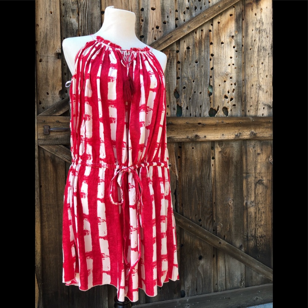 NWT Solito Berry Check Dress